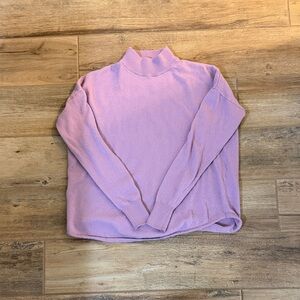 Madewell Lavender Turtleneck Sweater